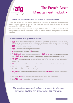 The French Asset Management Industry