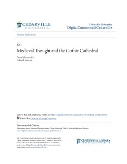 Medieval Thought and the Gothic Cathedral