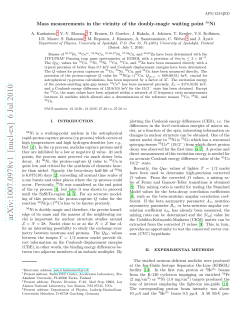 Mass measurements in the vicinity of the doubly