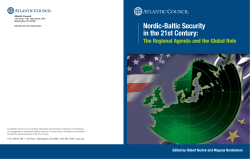 Nordic-Baltic Security in the 21st Century: The Regional Agenda