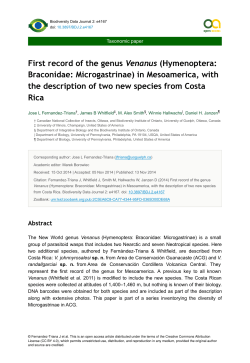 Mesoamerican Venanus - School of Integrative Biology