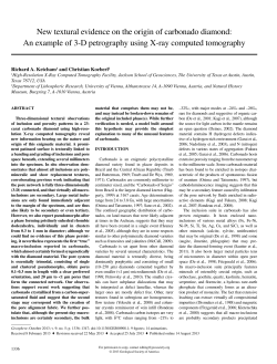 New textural evidence on the origin of carbonado