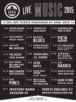 harris pieta pines tickets available 4/1