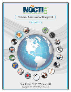 Teacher Blueprint- Carpentry- 5265