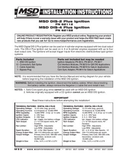 MSD DIS-2 Plus Ignition MSD DIS
