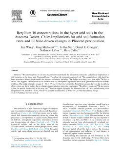 Beryllium-10 concentrations in the hyper