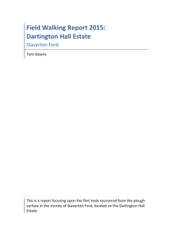 Field Walking Report 2015