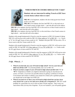 french advising fact sheet