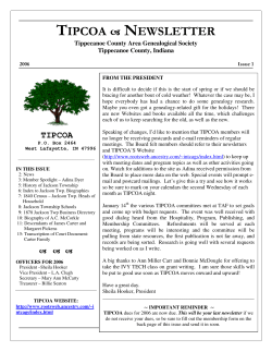 tipcoa newsletter - RootsWeb
