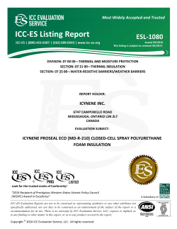 ESL-1080 - Icynene Inc. - ICC-ES
