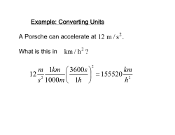 Kinematics in 1D (CH2)