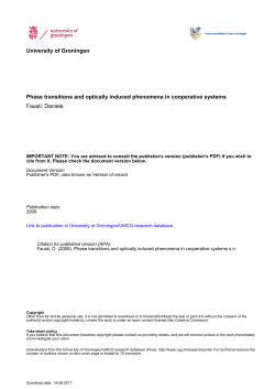 Phase transitions and optically induced phenomena in