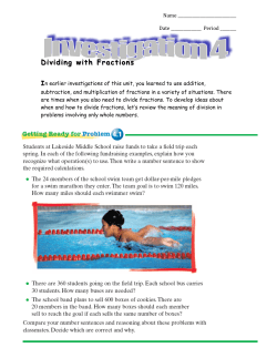 Dividing with Fractions