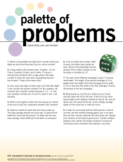 Palette of Problems