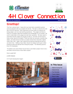 4-H Clover Connection - For Your Information