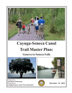 Cayuga-Seneca Canal Trail Master Plan