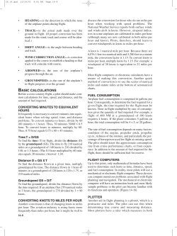 Basic Calculations - Sport Pilot Information Page