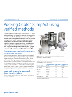 Packing Capto&trade; S ImpAct using verified methods