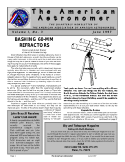 June 1997 - The American Association of Amateur Astronomers