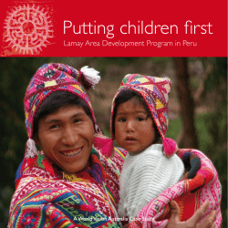 Putting children first - World Vision Australia