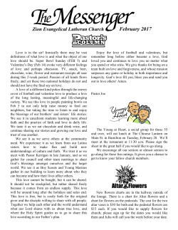 messenger pages in columns - Zion Evangelical Lutheran Church