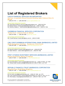 List of Registered Brokers