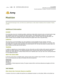 Musician - Defence Jobs
