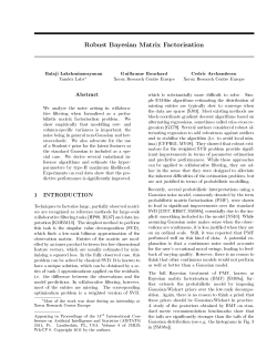 Robust Bayesian Matrix Factorisation