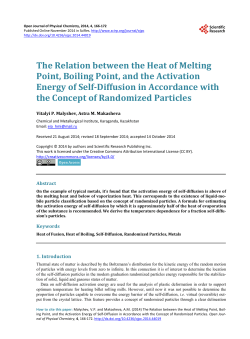 The Relation between the Heat of Melting Point, Boiling Point, and