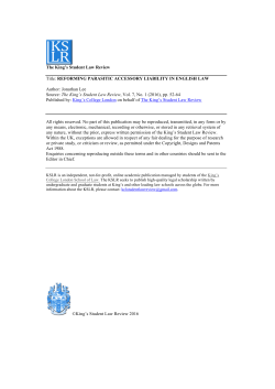 Jonathan Lee &ndash; Reforming Parasitic Accessory