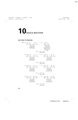 10RADICAL REACTIONS