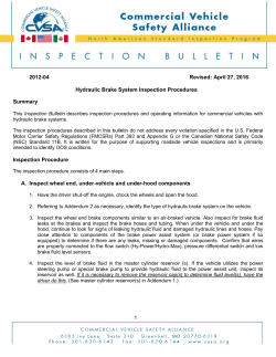2012-04 Revised: April 27, 2016 Hydraulic Brake System