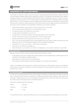 DIAGNOSIS OF CRYPTORCHIDISM