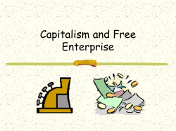 Economics: Capitalism and Free Enterprise
