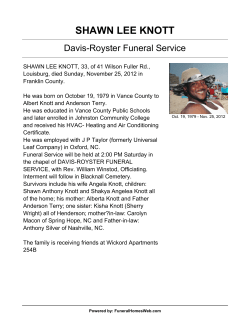 shawn lee knott - Funeral Home Web Site