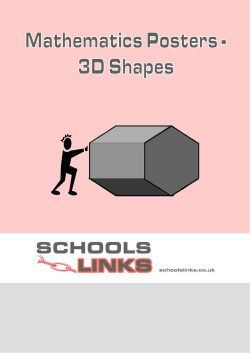 3D Shapes Posters