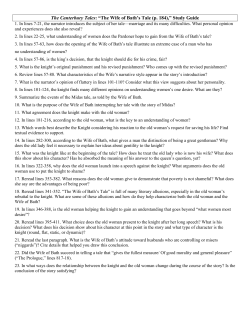 The Canterbury Tales: &ldquo;The Wife of Bath`s Tale (p