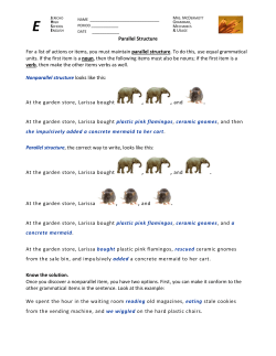 Parallel Structure - Jericho Public Schools