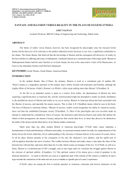 fantasy and illusion versus reality in the plays of