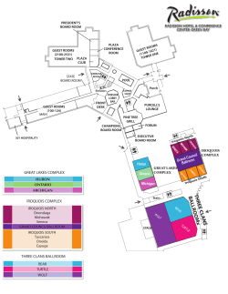 Meeting Space Map Color Coded