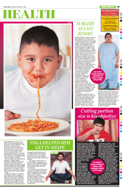 Cutting portion size is his objective