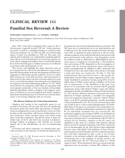 Familial Sex Reversal: A Review