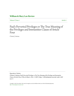 Paul`s Perverted Privileges or The True Meaning of the Privileges
