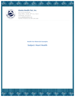 Heart Health - Alaska Health Fair