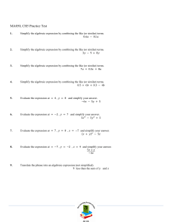 MA050, CH5 Practice Test