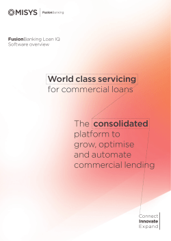 FusionBanking Loan IQ Software overview