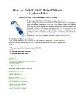 Smart card OMNIKEY&reg; 6121 Mobile USB Reader - Pc