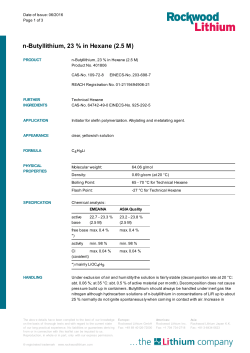 n-Butyllithium, 23 % in Hexane