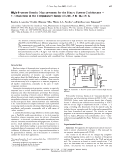 High-Pressure Density Measurements for the Binary System