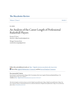 An Analysis of the Career Length of Professional Basketball Players